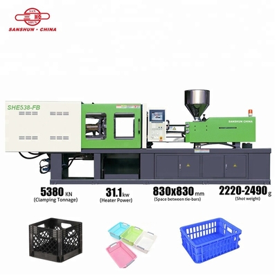 Sanshun FB Series 538 Ton Horizontal Plastic Crate Machine